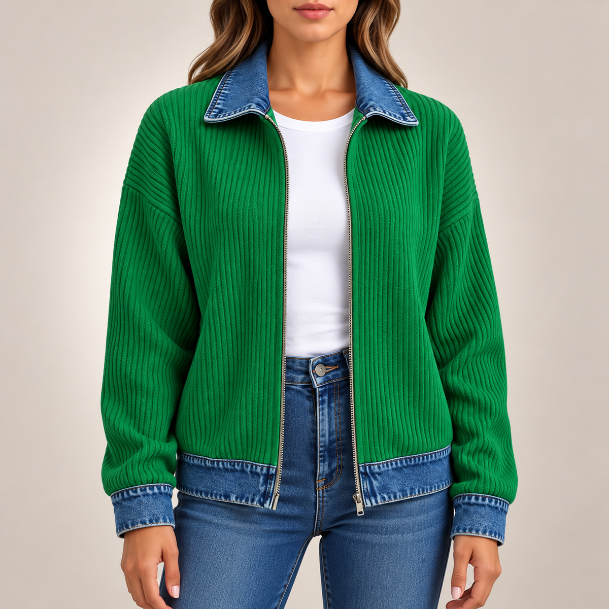 Sienna Ribbed Knit Jacket