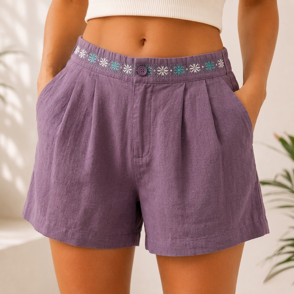 Maeve Cotton Linen Shorts