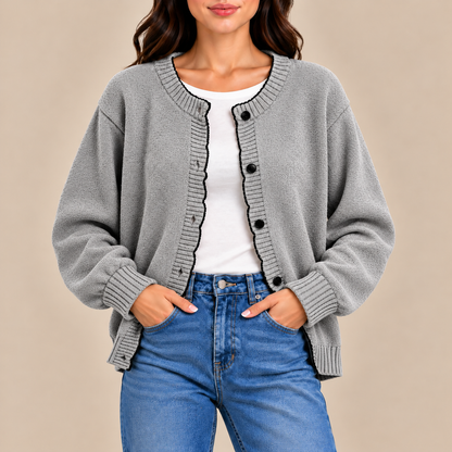 Isabella Ruffle Knit Cardigan