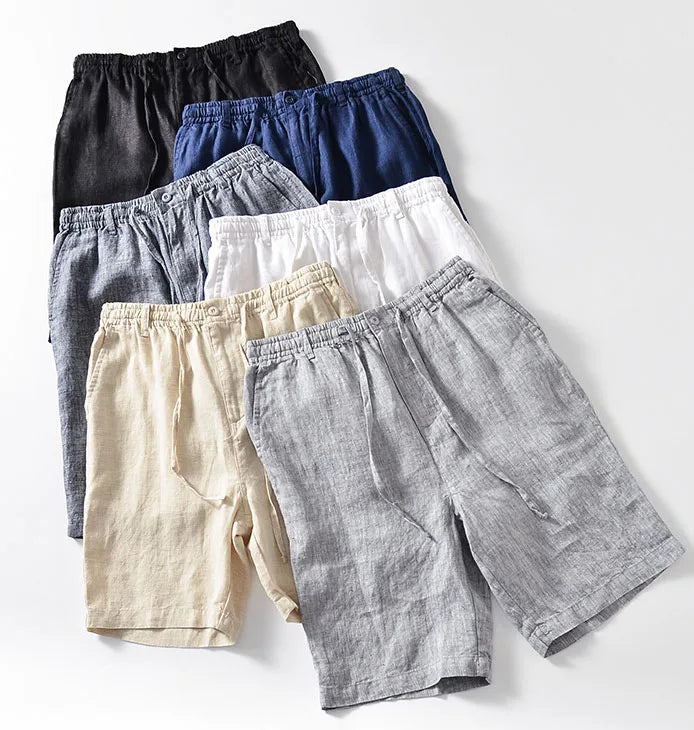 Elio Cotten Linen Shorts