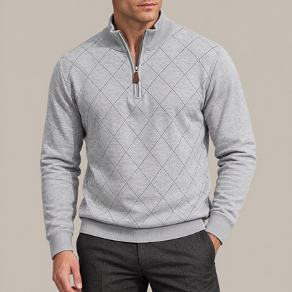 Thomas Argyle Quarter-Zip Pullover