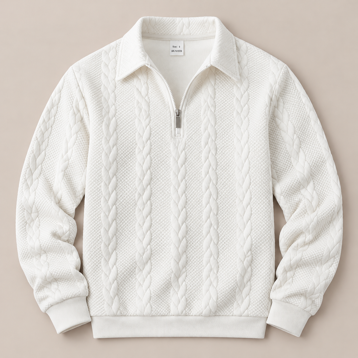 Arthur Cable-Knit Quarter-Zip