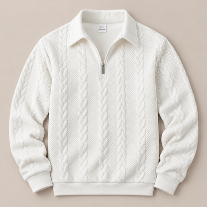 Arthur Cable-Knit Quarter-Zip