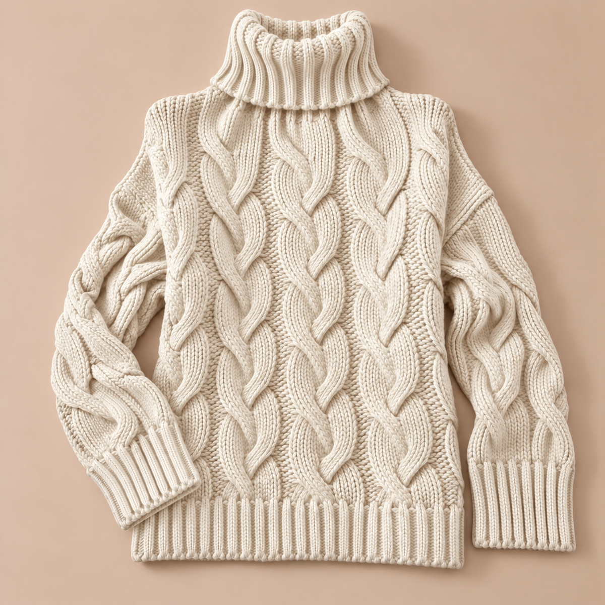 Sophie Cable-Knit Turtleneck Sweater