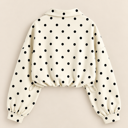 Ruby Polka Dot Pullover