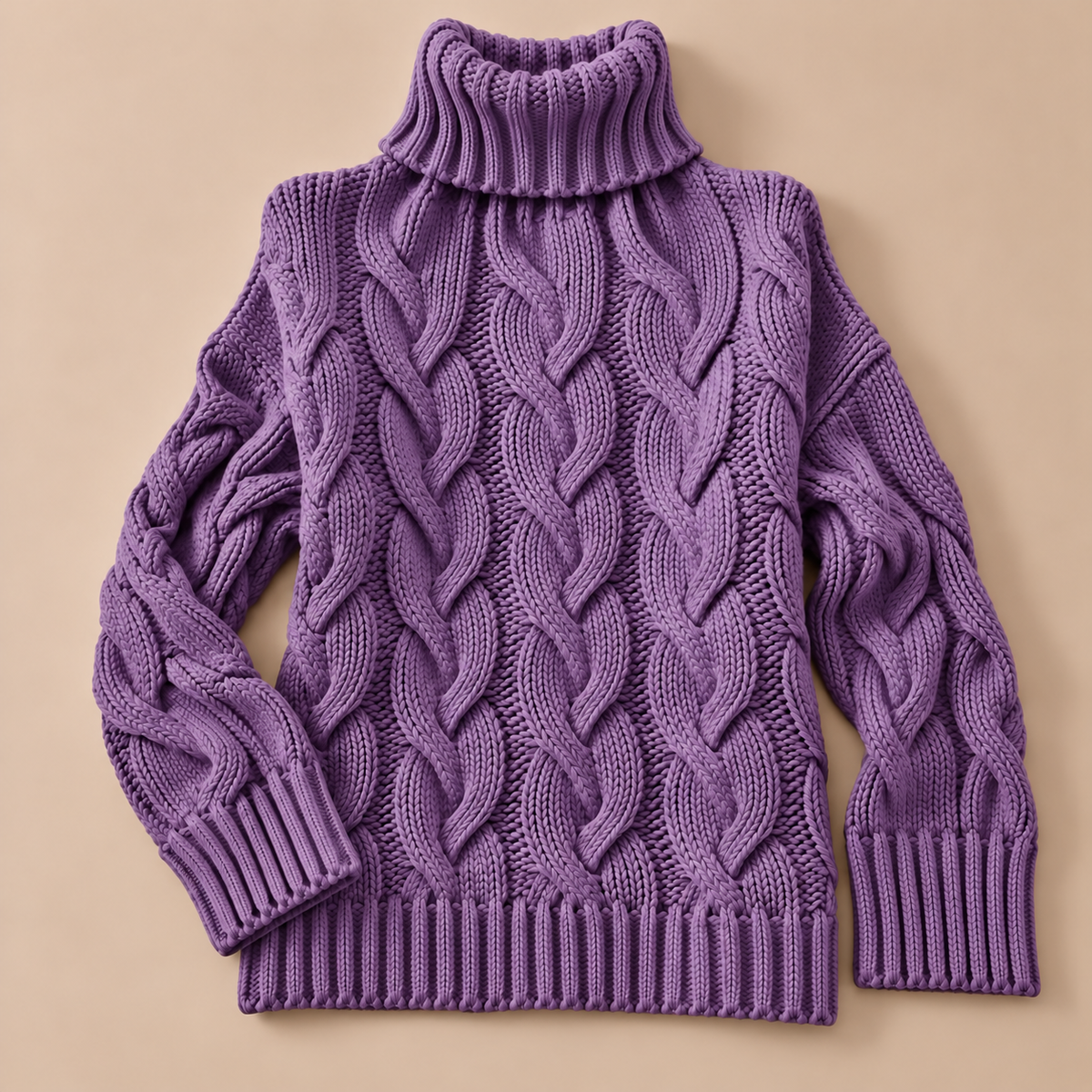Sophie Cable-Knit Turtleneck Sweater