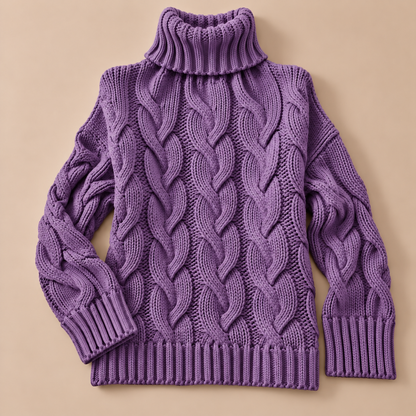 Sophie Cable-Knit Turtleneck Sweater