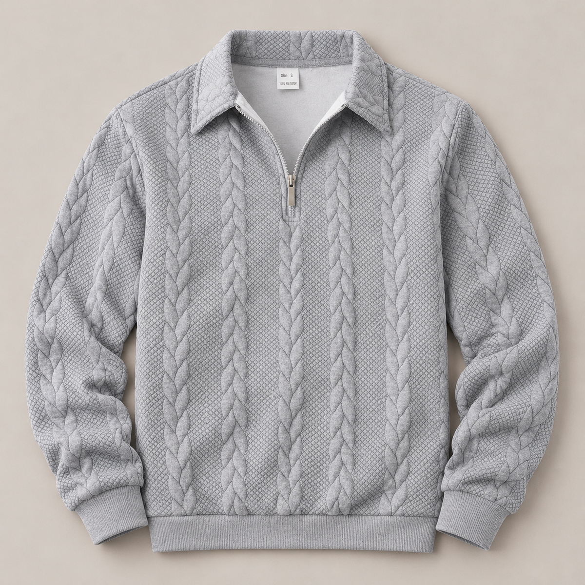 Arthur Cable-Knit Quarter-Zip