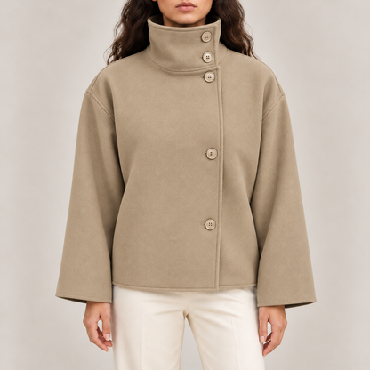 Sienna High Neck Pea Coat