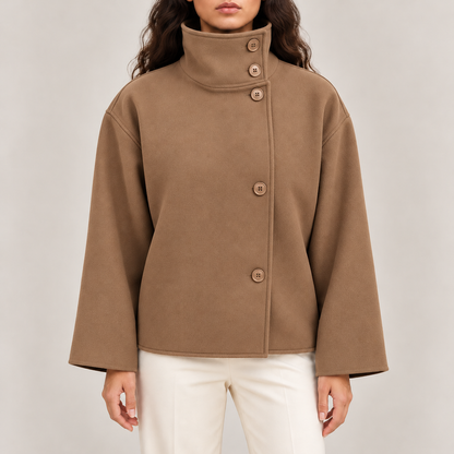 Sienna High Neck Pea Coat