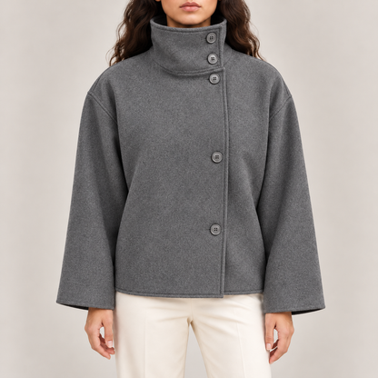Sienna High Neck Pea Coat