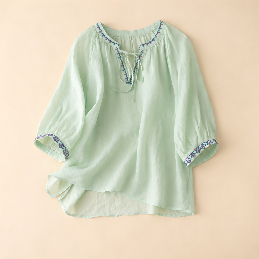 Emma Linen Blouse