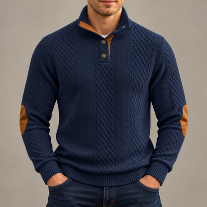 Harrison Cable-Knit Pullover Sweater