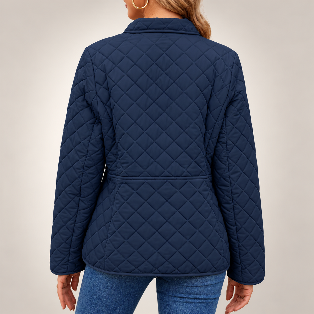 Clara Diamond-Quilted Jacket