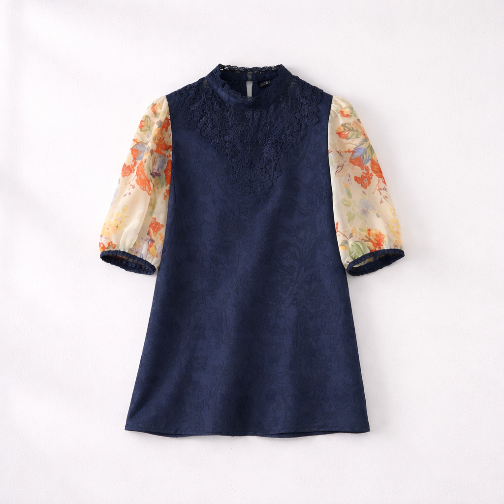 Caroline Floral Sleeve Blouse
