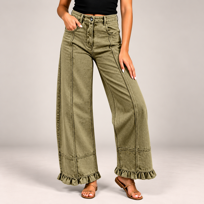 Ellie Ruffle Hem Jeans