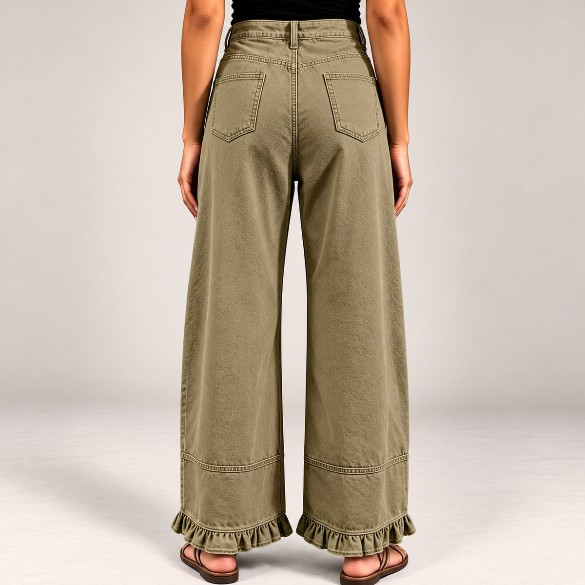 Ellie Ruffle Hem Jeans