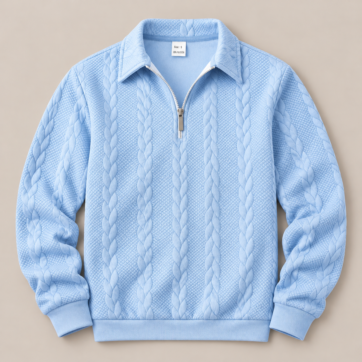 Arthur Cable-Knit Quarter-Zip