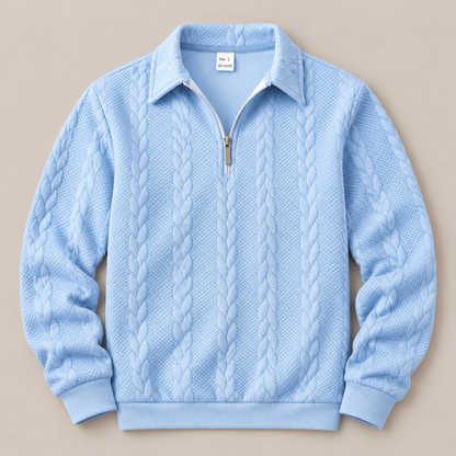 Arthur Cable-Knit Quarter-Zip