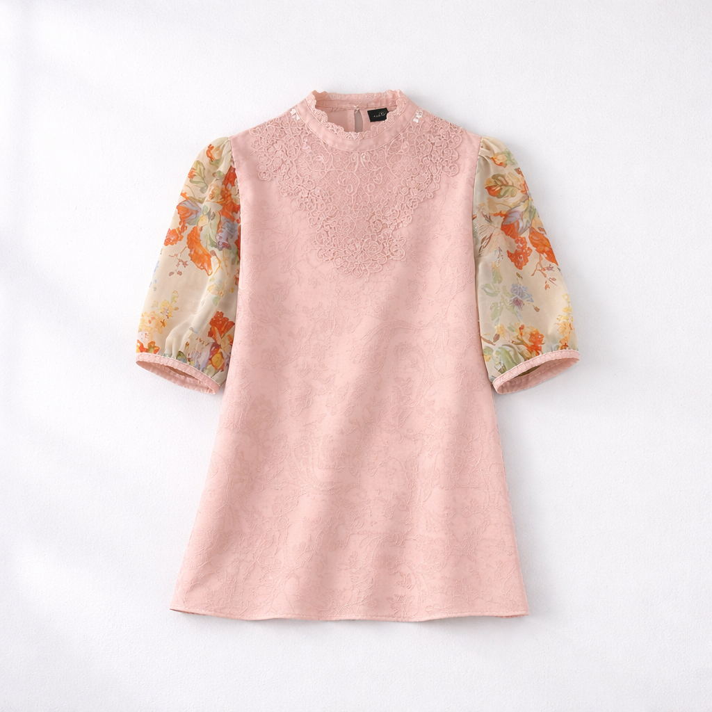 Caroline Floral Sleeve Blouse