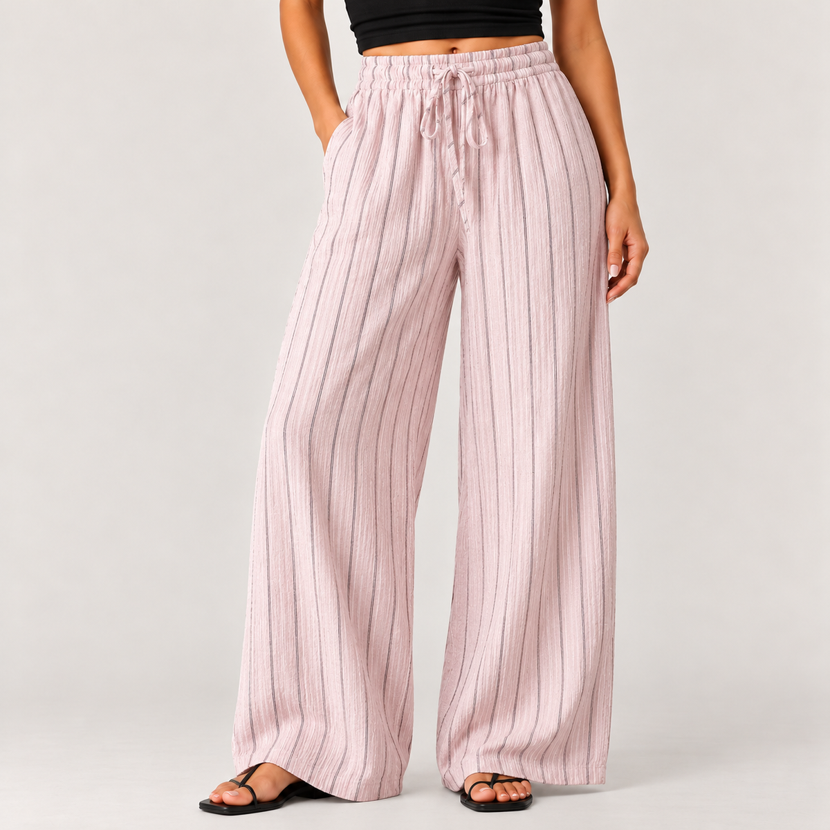 Sienna Striped Wide-Leg Pants