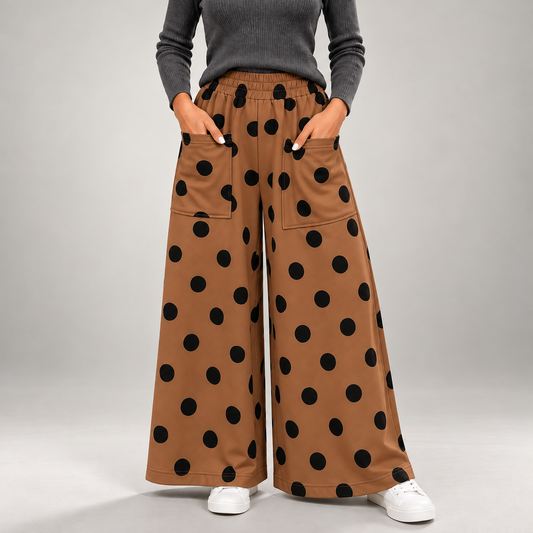 Lena Polka Dot Wide Leg Pants