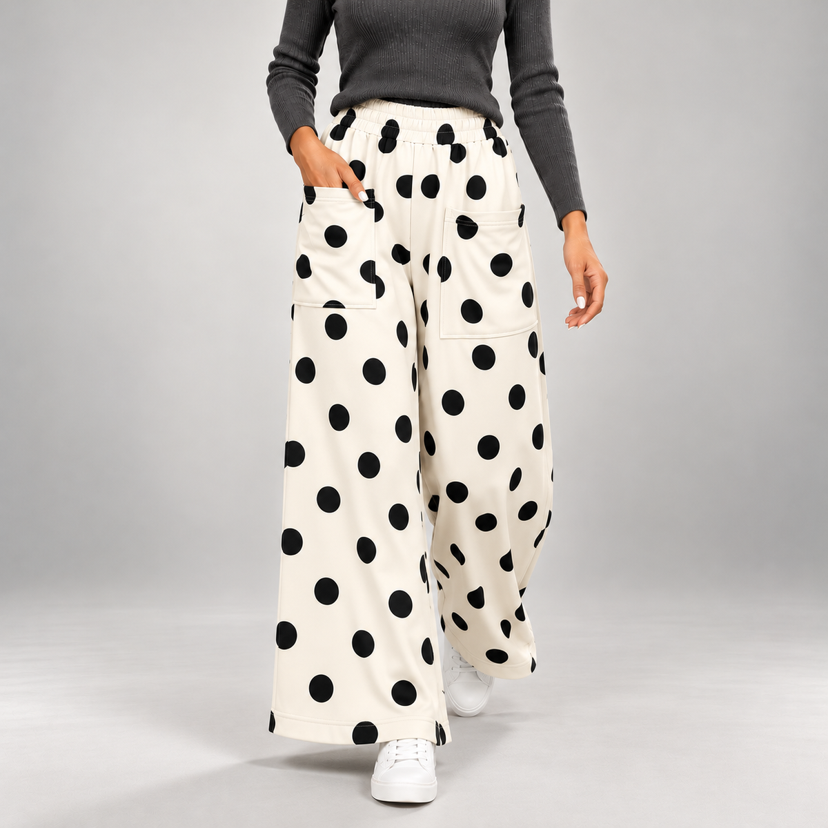 Lena Polka Dot Wide Leg Pants