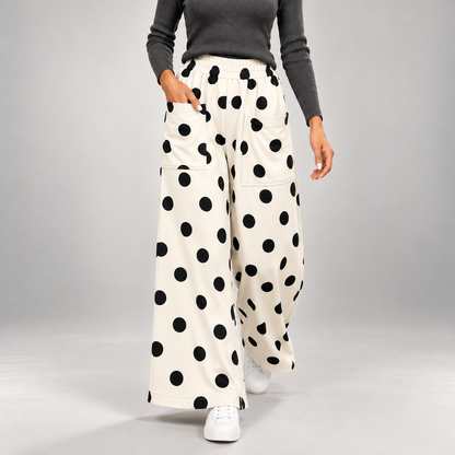 Lena Polka Dot Wide Leg Pants