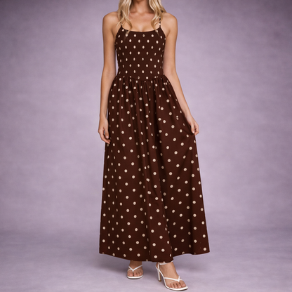 Eden Polka Dot Maxi Sundress