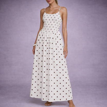 Eden Polka Dot Maxi Sundress