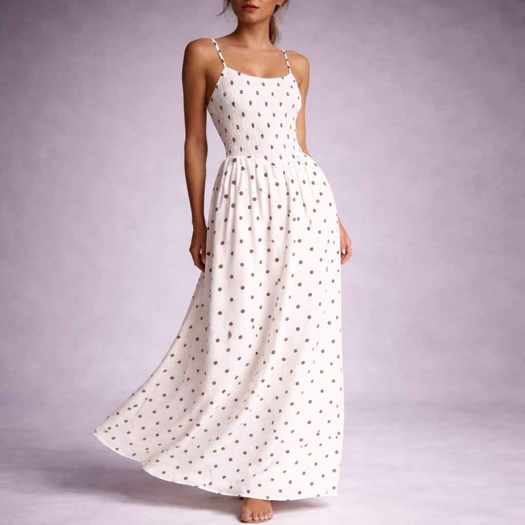 Eden Polka Dot Maxi Sundress