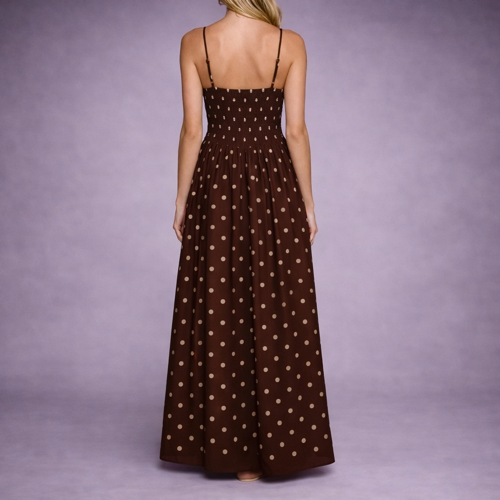 Eden Polka Dot Maxi Sundress