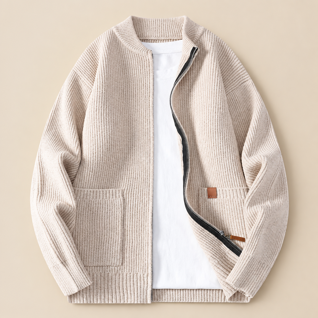 Milo Ribbed Knit Cardigan