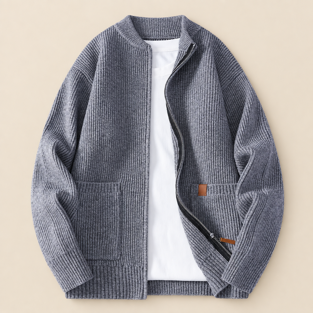 Milo Ribbed Knit Cardigan