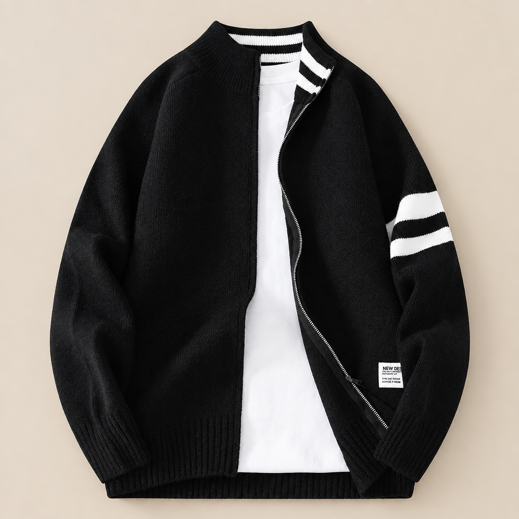 Arlo Striped Knit Cardigan