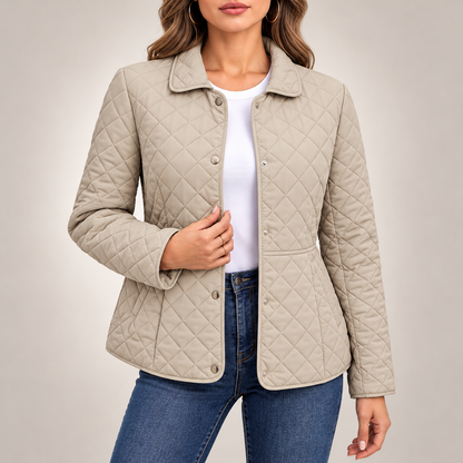 Clara Diamond-Quilted Jacket