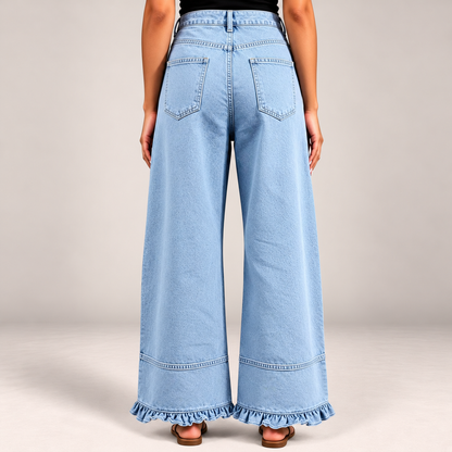 Ellie Ruffle Hem Jeans