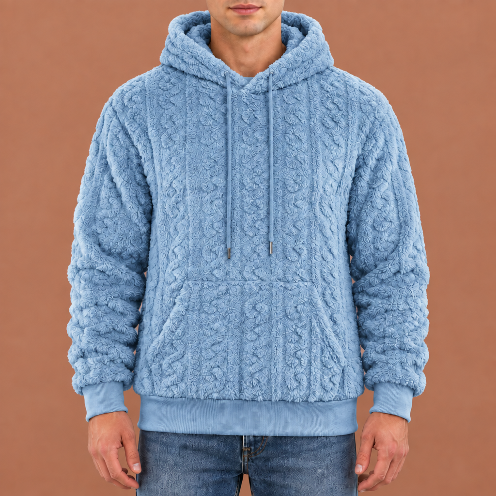 Asher Textured Fleece Hoodie