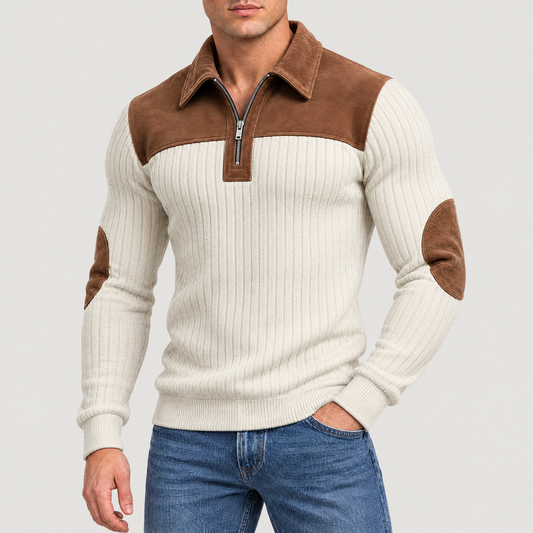 Landon Quarter-Zip Knit Sweater