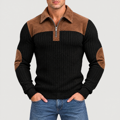 Landon Quarter-Zip Knit Sweater
