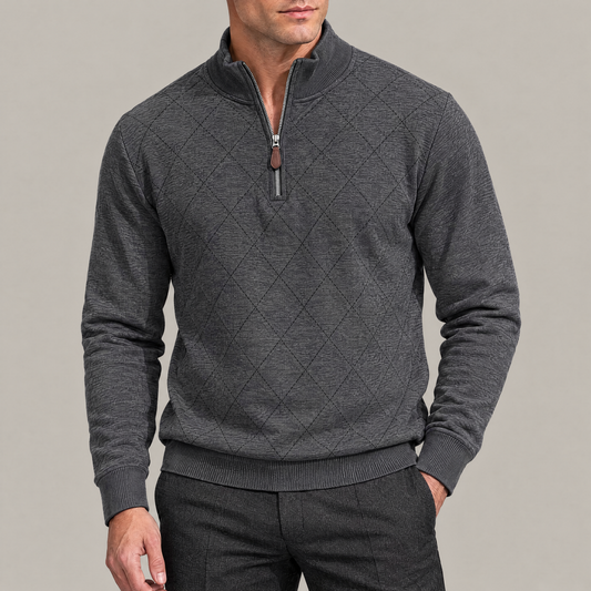 Thomas Argyle Quarter-Zip Pullover