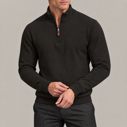 Thomas Argyle Quarter-Zip Pullover