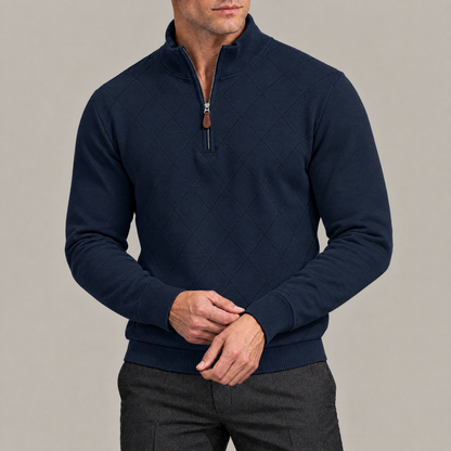 Thomas Argyle Quarter-Zip Pullover