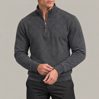 Thomas Argyle Quarter-Zip Pullover