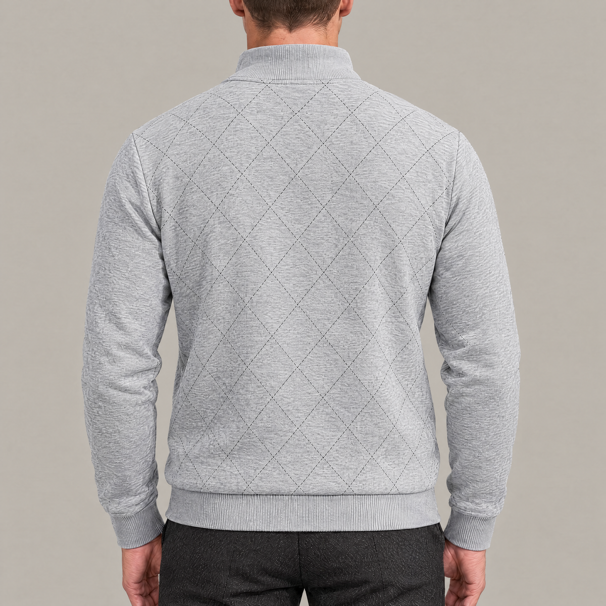 Thomas Argyle Quarter-Zip Pullover