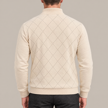 Thomas Argyle Quarter-Zip Pullover