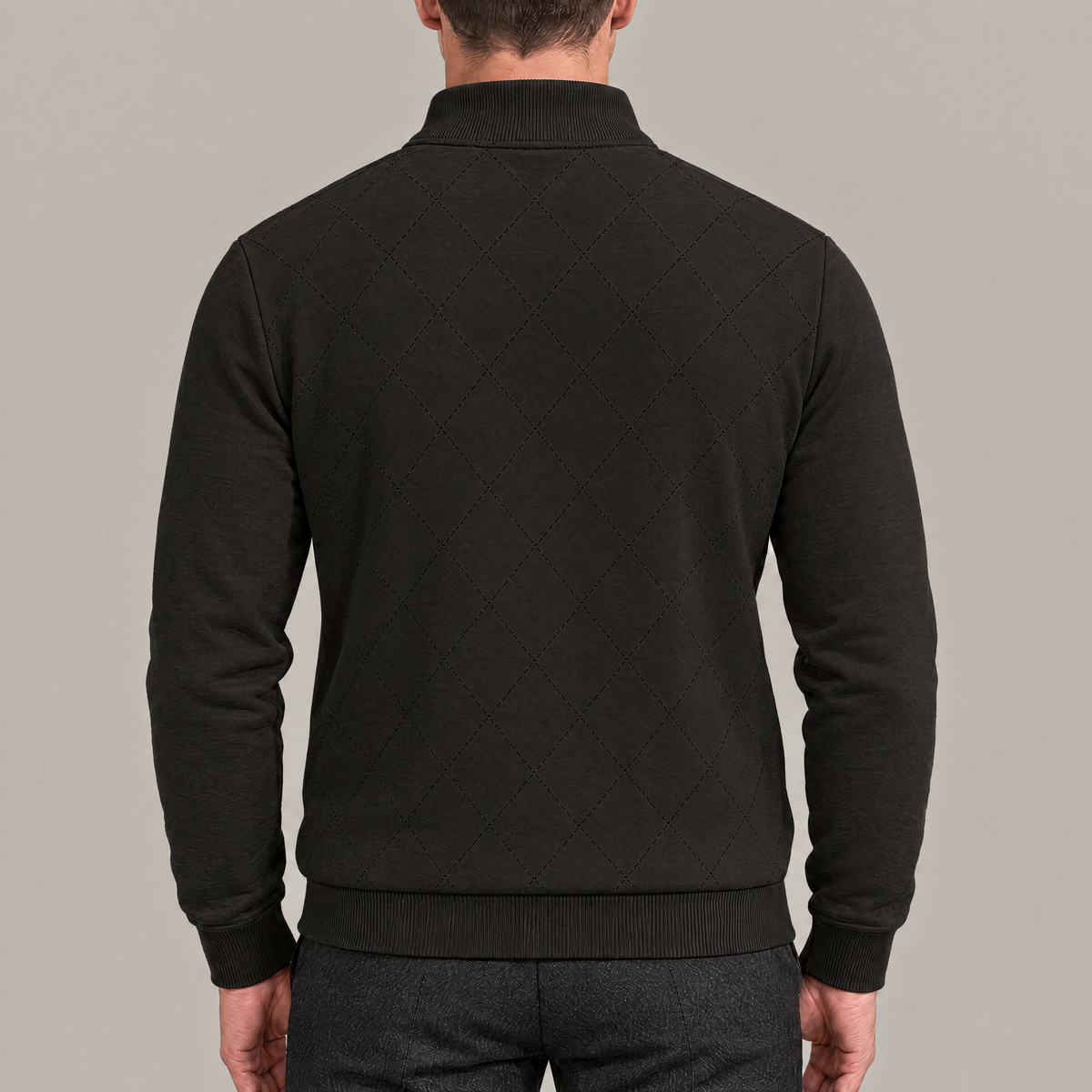 Thomas Argyle Quarter-Zip Pullover