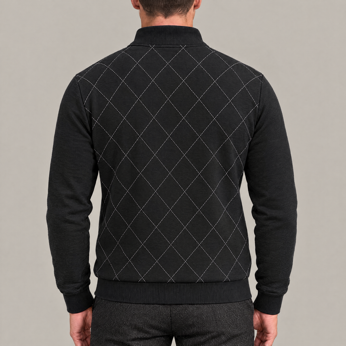 Thomas Argyle Quarter-Zip Pullover