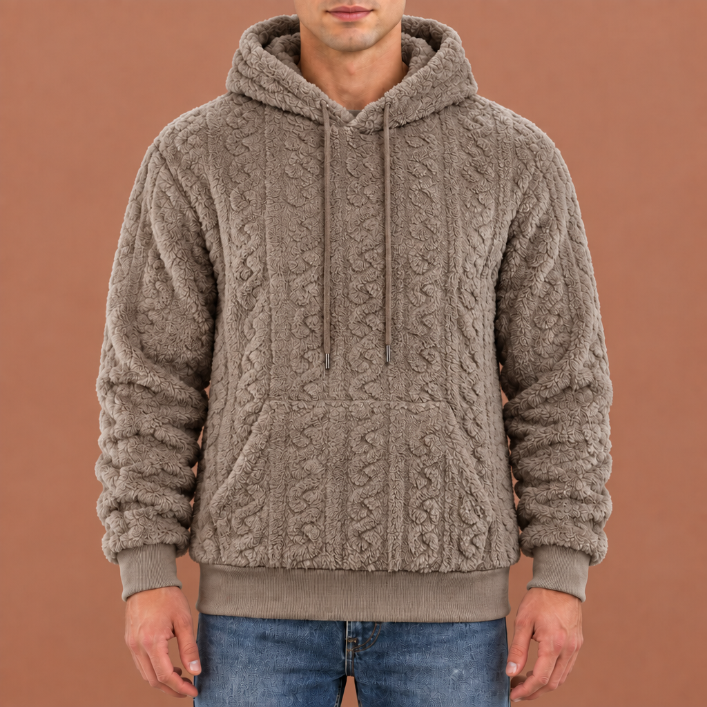 Asher Textured Fleece Hoodie