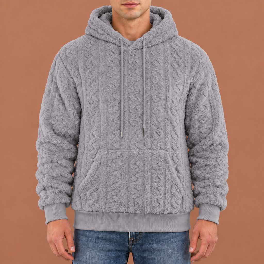 Asher Textured Fleece Hoodie